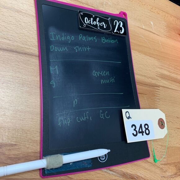 Indigo Palms Shirt Mens S Small Colorful Striped Button Down Flip Cuff Cotton - Picture 10 of 11